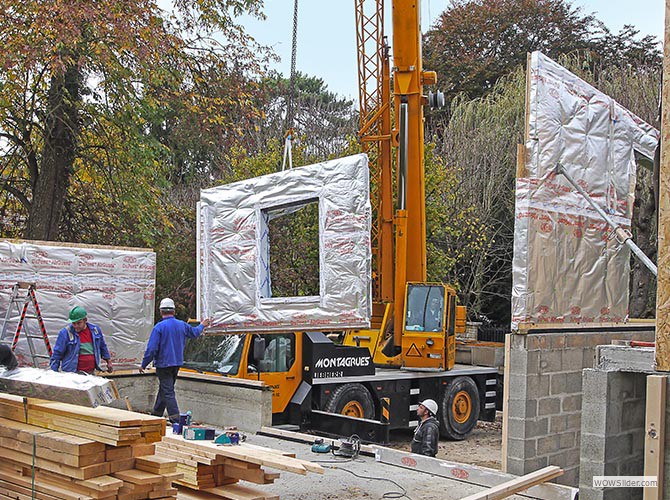 France-Maisons-idf. Assemblage (panneaux côté intérieur)